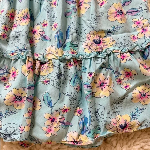 OshKosh B'gosh Light Blue Floral Dress - Picture 3 of 7